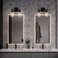 thumbnail image 2 of Lámparas De Baño Negras,Lámparas De Granja De 3 Luces Para Baño Sobre El Espejo,Luz De Tocador Negra Mate Reconocida Por Ul,Arreglo De Luz De Pared Moderno, 2 of 5