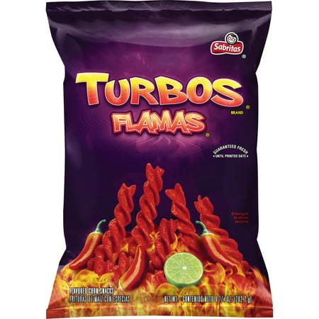 Sabritas Turbos Flamas Corn Snacks, 9.25 oz Bag