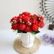 thumbnail image 1 of Ramo de flores artificiales, hortensias, peonías, bayas, arreglo floral sintético de 5 cabezas para centros de mesa de bodas y decoración del hogar, 1 of 4