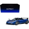 thumbnail image 4 of Pagani Huayra BC Blu Francia / Candy Blue Metallic with Carbon Accents 1/18 Model Car by Autoart, 4 of 4