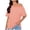 Pink, variant on Ohufall One Shoulder Shirts for Women Print Short Sleeve Pullover Casual Tops Loose Fit Summer Cute Tops