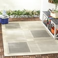 thumbnail image 3 of Safavieh Courtyard Eileen Geometric Indoor/Outdoor Area Rug, Sand/Black, 2' x 3'7", 3 of 11