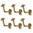 thumbnail image 4 of Xingzhi 6Pcs Hand Rail Brackets for Stairs Hand Railing Building Banister Support Arc Support Plate 6x6x5cm, 4 of 4