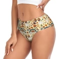 thumbnail image 2 of Fotbe 70s Hippie Style Calzones Estampados para Mujer – Ropa Interior de Algodón, Cómoda, Suave y Elástica-4X-Large, 2 of 6