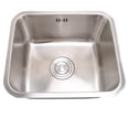 thumbnail image 1 of Single Bowl Sink, Anti Overflow Hole Modern Style Undermount Kitchen Sink Rectangular  for Washrooms, 1 of 7