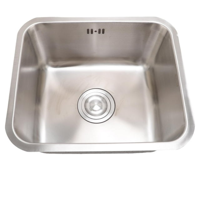 Évier Simple, Trou Anti-Débordement Style Moderne sous-Mount pour Cuisine Rectangulaire pour Salles de Lavage