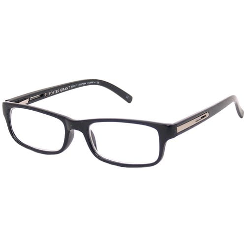Foster Grant Men's Reading Glasses, Brandon Black - Walmart.com ...