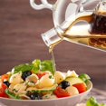 thumbnail image 6 of 2 in 1 Olive Oil Vinegar Dispenser Cruet, Clear Glass Vinegar and Oil Bottles, Double Pourer Spout Oil Dispenser Bottle for Kitchen Cooking Container, 6 of 8