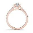thumbnail image 4 of 3/4 Carat T.W. Diamond Half Bezel 14kt Rose Gold Classic Engagement Ring, 4 of 5