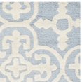 thumbnail image 3 of Safavieh Cambridge Collection CAM133A Handmade Moroccan Geometric Light Blue and Ivory Premium Wool Area Rug (4' x 6'), 3 of 3