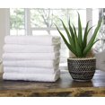 thumbnail image 3 of Pacific Linens Bath Towels Set - 22 x 44 inch 100% Cotton - Lightweight Thin Commercial, Bulk Towels, Pool, Spa, Gym, Home 6 White, 3 of 7