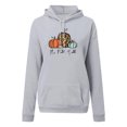 thumbnail image 4 of IROINNID Women's Long Sleeve Hoodie Mid-Length Print Leisure Pullover Tops Sweatshirt, Gray, 4 of 6