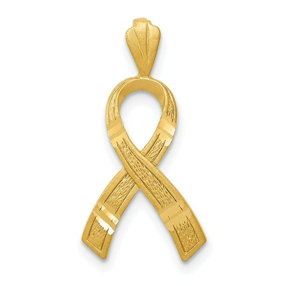 FB Jewels 14K Yellow Gold Awareness Pendant