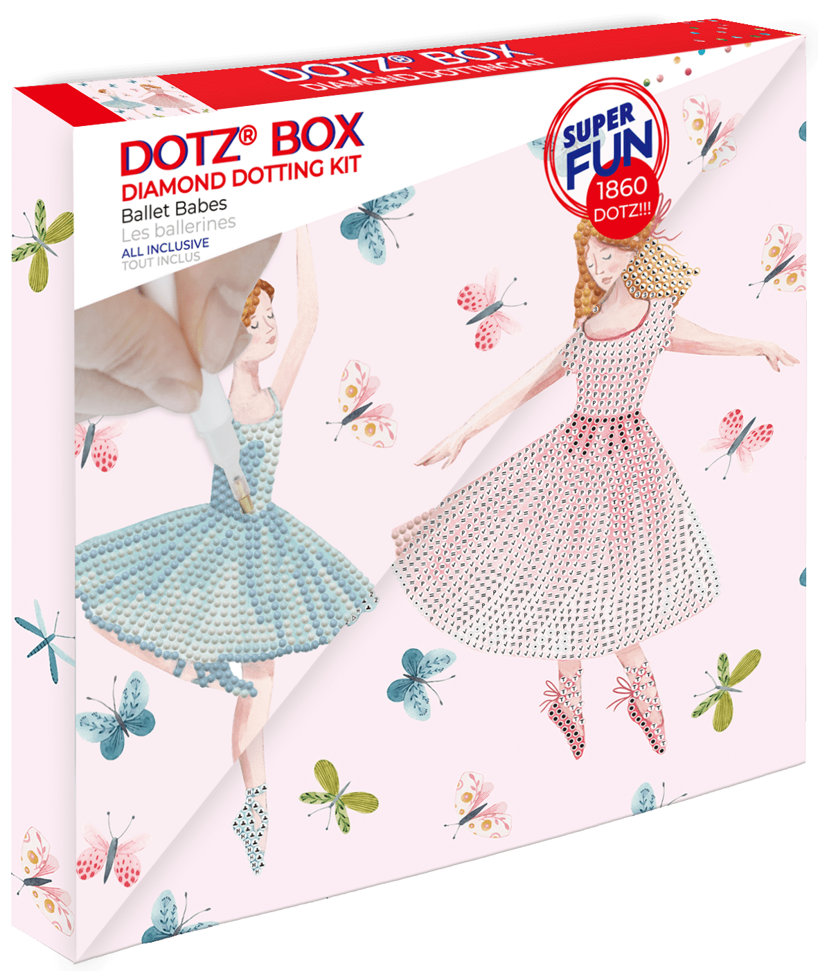 Diamond Dotz Ballet Babes Dotz Box Dance Diamond Painting Kits for Adults - Diamond Art Kits a Relaxing Creative Craft Kit with Dotz Gems 11"x11"