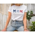 thumbnail image 5 of Moonlight Apparel 4th of July Multicolor Bow T-Shirt Women’s Patriotic Graphic Tee with Stars & Stripes Design Independence Day USA Flag Shirt, 5 of 6