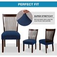 thumbnail image 4 of Warm White Funda De Asiento Para Silla De Comedor Fundas De Asiento De Silla De Spandex Elástico Fundas De Cojín De Asiento De Silla Para Comedor Sillas De Cocina Asiento De Silla, 4 of 5