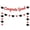 Black and Red, variant on Black Glitter Congrats Grad Banner with Cap and Star Garland - 10 Feet Large, No DIY | Black, Gold Graduation 2026 Decorations | Congratulations Banner for Graduation Decor | Congrats Grad Décor