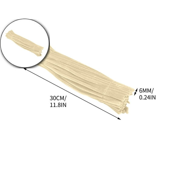 VQPeo 100 Pcs Pipe Cleaners Assorted – 12 Inch Soft Chenille Stems for DIY Crafts, Decorations, and Activities