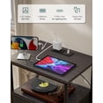 thumbnail image 3 of Nightstand with Charging Station - Small Vintage Night Stand with AC Outlets & USB Ports, Wooden Bedside Table with Drawer and Shelf for Storage, End Tables Bedroom/Living Room Decor, Charcoal Wenge, 3 of 14