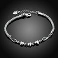 thumbnail image 3 of Chaîne Bracelet Réglable de Fabrication Fine Réutilisable de Luxe Amour Coeur Charme Bracelet Bijoux Féminins, 3 of 8