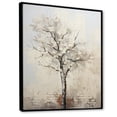 thumbnail image 2 of Designart "Beige Minimalism Baobab Tree III" Tree Baobab Floater Framed Canvas Prints, 2 of 5