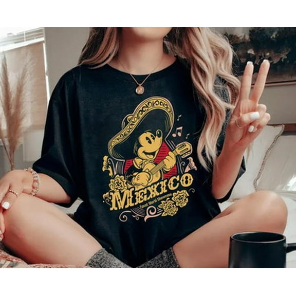 Disney Mickey Mexico Epcot World Showcase 2025 T-Shirt Unisex,S-5XL