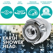 Niagara Conservation Earth Spa 3-Spray with 1.5 GPM 2.7-in. Wall Mount Adjustable Fixed Shower Head - Chrome