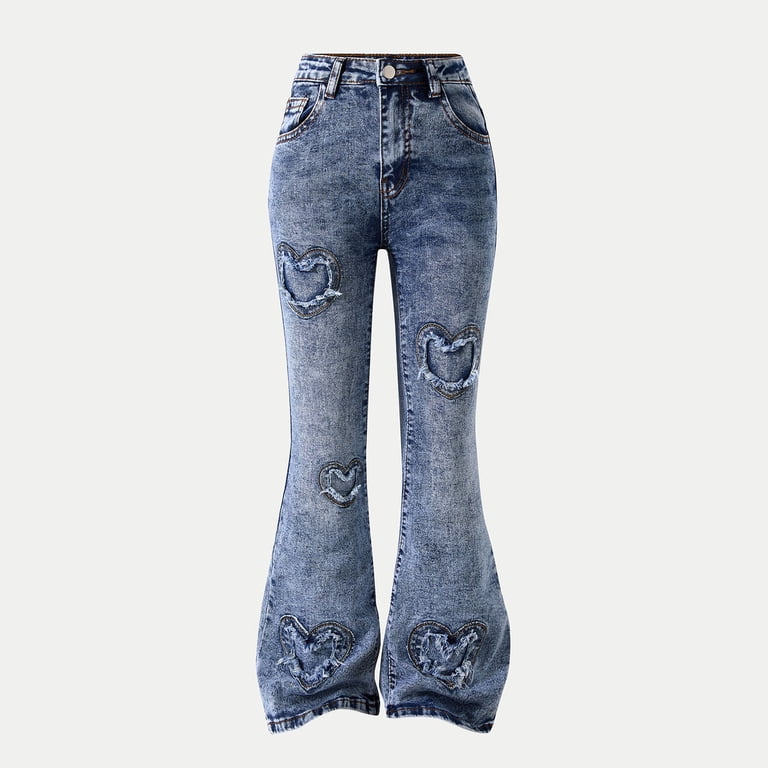 Zanarzt Girls Denim Jeans Baggy Jeans for Girls Wide Leg Baggy