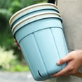 thumbnail image 4 of relayinert 5pcs/set Perforated Clay Plant Pot For Indoor Plants Air Circulation Guaranteed Plastic Flower Pot Blue 1Set, 4 of 6