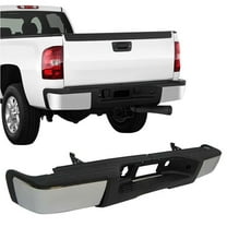 Labwork Rear Step Bumper Kit Fit for Chevrolet Silverado 1500, GMC Sierra 1500 Truck Pickups 2007-2013, Chrome Stainless Steel