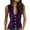 AA-Purple, variant on Vintage Velvet Suit Vest for Women Sleeveless V Neck Cropped Waistcoat Solid Casual Button Down Tops, Wine, S