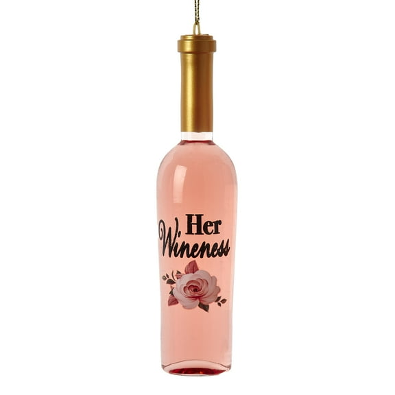 Kurt Adler Her Wineness Bottle Ornament, 5.5‚Äú