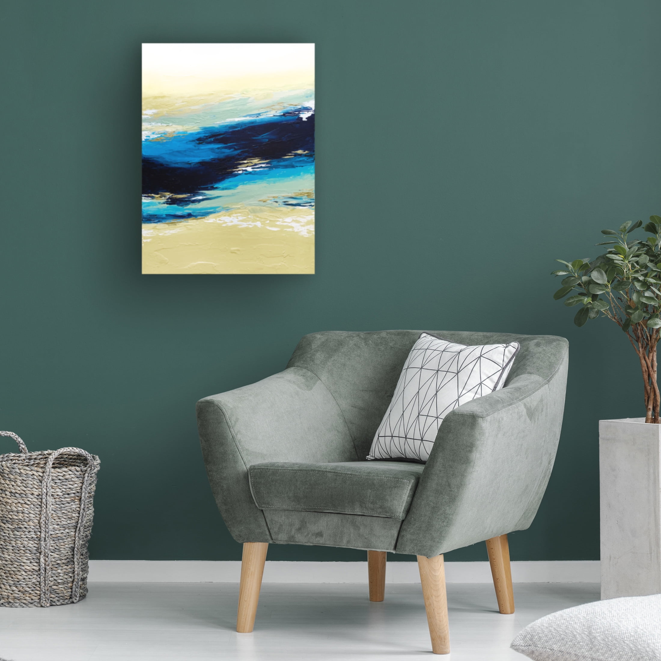 Trademark Fine Art Alyson Storms  Abstract Sunset 1 Canvas Wall Art