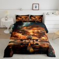 thumbnail image 2 of Castle Fairy Female Men Flying Plane Twin Comforter Sets,Transportation Theme Bedding Set, 2 of 8