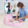 LulyBoo Baby Lounge To Go Travel Bed, Pink