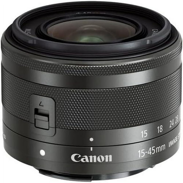 Canon Objectif Zoom Standard EF-M15-45mm F3.5-6.3IS STM (Graphite) Reflex Sans Miroir Correspondant EF-M15-45ISSTM