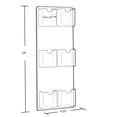 thumbnail image 2 of Six-Pocket Vertical Trifold Wall Mount Brochure Holder, 2-Pack, 2 of 2