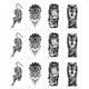 thumbnail image 1 of 12 hojas de tatuajes temporales para mujeres, arte corporal falso, boceto de brazo, pegatinas de tatuaje para niñas y adultos, belleza, 1 of 5