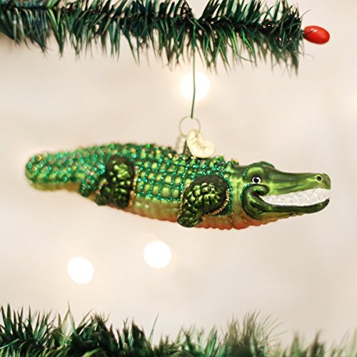 Viejo mundo navidad mar y agua animales adornos de vidrio para árbol de Navidad, cocodrilo Old World Christmas Ver descripción