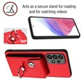 thumbnail image 6 of Allytech Galaxy S23 Wallet Case with Ring Holder Stand, Retro PU Leather Cards Slots Shockproof Kickstand Anti-Scratch Protective Phone Case for Samsung Galaxy S23 - Red, 6 of 6