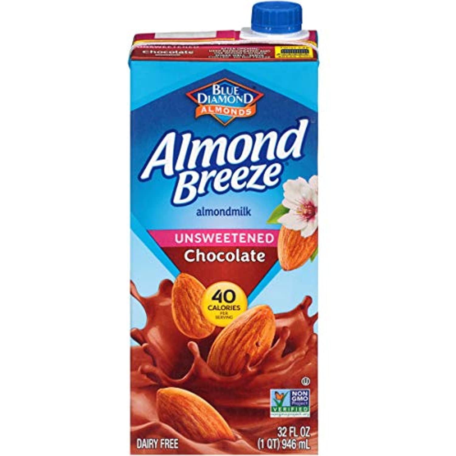 Almond Breeze Dairy Free Almondmilk, Unsweetened Chocolate, 32Ounce