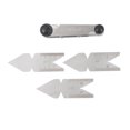 thumbnail image 4 of Milisten 4Pcs Steel Thread Plug and Centre Gauge Set for Measuring Lathe Thread Pitch and Gear Tooth, 4 of 8