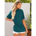 thumbnail image 4 of ANRABESS Womens Oversized T Shirts for Women Short Sleeve Summer Tops Crew Neck Loose Fit Casual Basic Tees Shirts Trendy Fashion Clothes Lake Small, 4 of 10