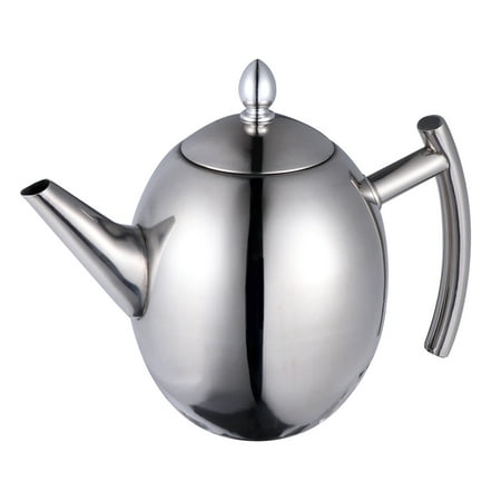 

1.0L Belly Shape Thicker Tea Pot Linner With Filter Design Water Kettle 304 Stainless Steel Tea Kettle