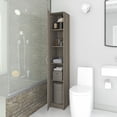 thumbnail image 2 of GABINETE − DUBLÍN  Gabinete Alacena Guardarropa Estante con Puerta 5 Espacios Organizadores Gabinete para Blancos, Despensa  (ROBLE TOUCH )0, 2 of 9