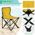 thumbnail image 4 of 600D Oxford Camping Chair Portable Foldable Chair Supports 220 lbs for Picnic, Fishing, Backpacking Confetti and Stars Scattered, 4 of 8