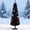 Black+Plastic2, variant on LHSHID 6 ft Prelit Bent Top Christmas Tree,Whimsical Xmas Tree Slim High Mountain Fir with 200 LEDs and Metal Stand