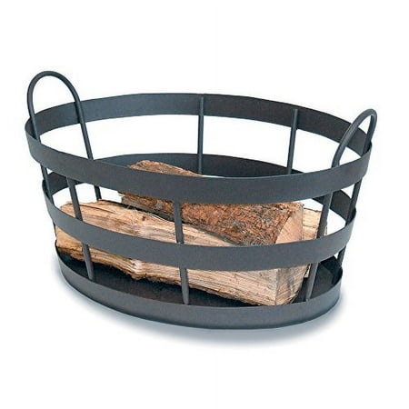 

Shaker Graphite Firewood Log Basket Bin Holder 4 units
