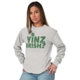 thumbnail image 4 of Yinz Irish Funny St Patrick's Day Long Sleeve TShirt Men Women Brisco Brands M, 4 of 6