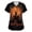 Black, variant on Halloween Scrubs for Women Tops Dark Rose Raven Gothic Garden Print V-Nech Scrub Top for Moody Floral Halloween Style,Gray(M)